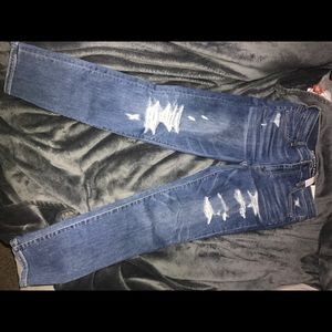 Distressed jeans